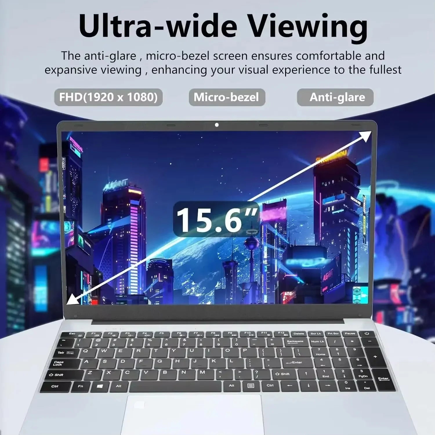 15.6" Windows 11 Pro Laptop with 16GB RAM, 256GB SSD & Full HD IPS Display