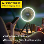 Multifunction Outdoor Fan Light with Hook, Tripod & 10000mAh Power Bank – with NPP01