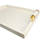 Handmade Leather Tea Tray for Home or Office