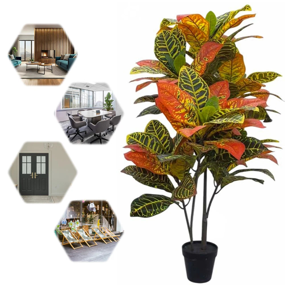 Tall Faux Silk Banyan Tree, Office & Home Display