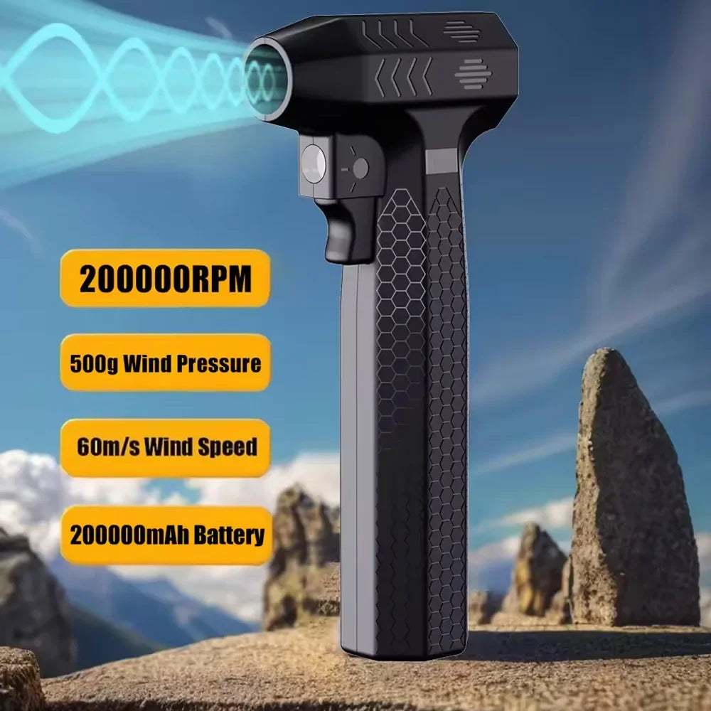 High-Speed USB Air Blower with Dual 5000mAh Battery & 40mm Brushless Motor