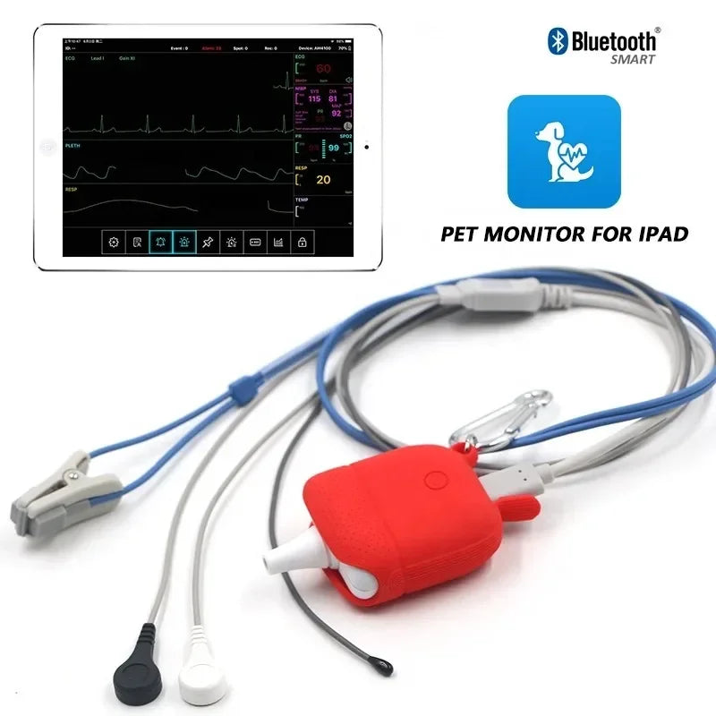 Smart Pet Health Tracker with Bluetooth App Support