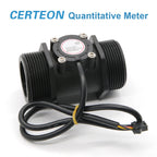1.5" Digital Water Flow Meter Controller Set LCD Display, DN40, 10–300 L/min Range
