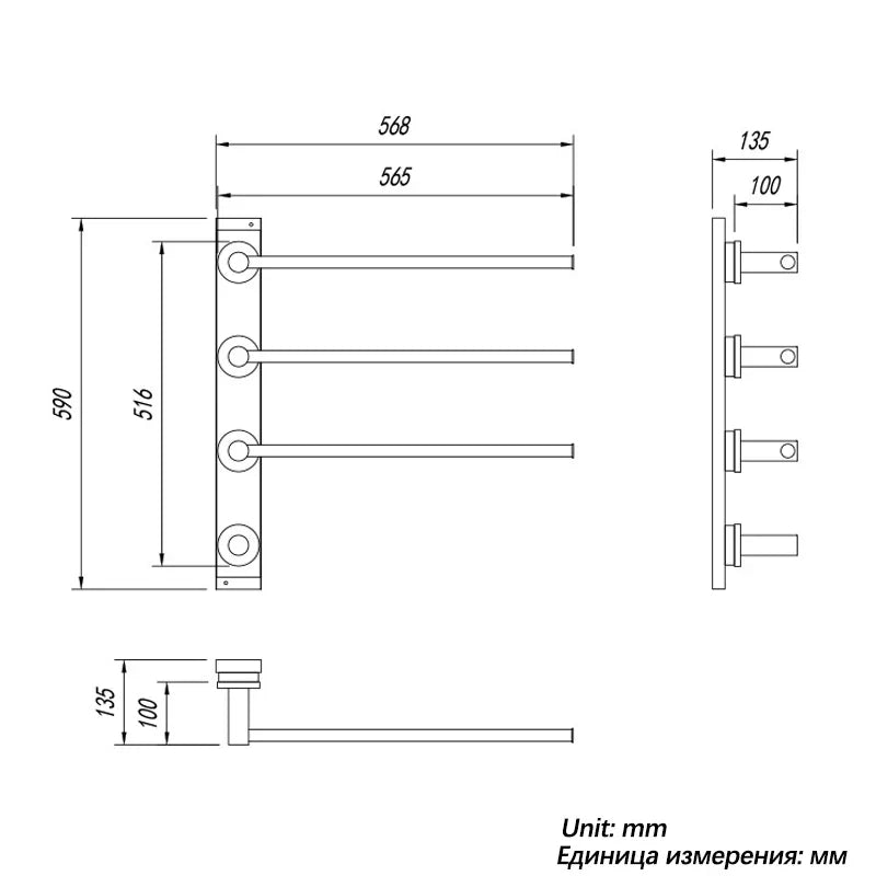 Waterproof Electric Towel Dryer for Bathroom Use