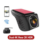 170° Wide-Angle Dashcam with WiFi and 4K Resolution