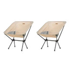 Set of 2 Foldable Camping Chairs Ultralight, Sturdy & Easy-Carry Outdoor Seating
