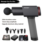 Professional Muscle Massager 220W Brushless Motor for Home or Gym Use Black