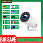 Portable 4K Home Projector with Auto Focus & Android 11