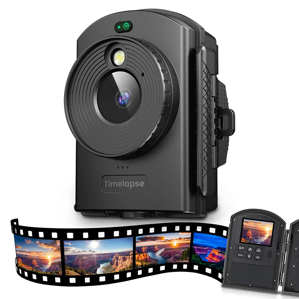 Outdoor Time Lapse Camera 1080P HD Waterproof IP66