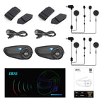 2-Piece Waterproof Helmet Intercom Set with Type-C