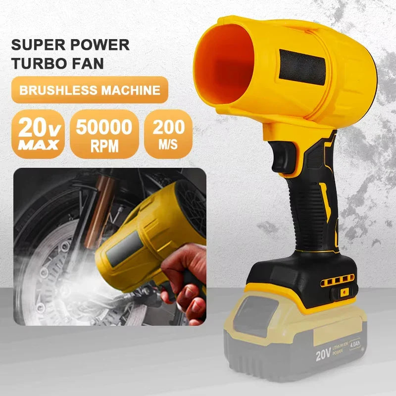 Brushless Cordless Turbo Air Blower – Blue, 20V, High Power