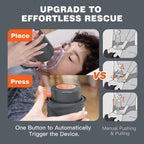 Compact First Aid Anti-Choking Tool with Consistent Suction & Adjustable Mask Sizes for Home Use