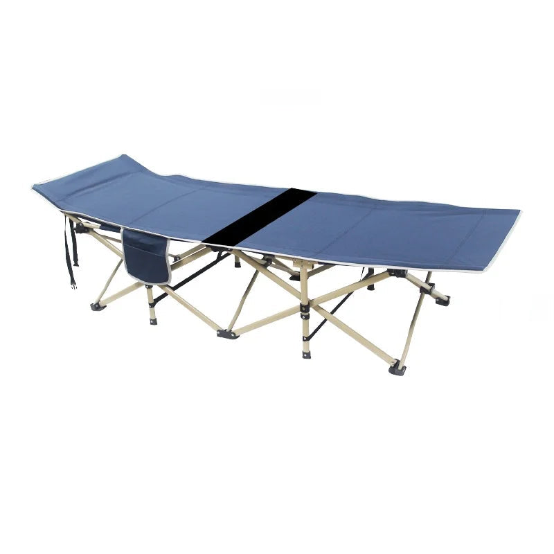 Portable Folding Bed Single Person Recliner for Office Nap & Outdoor Camping