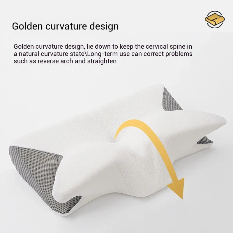 2-in-1 Memory Foam Cervical Pillow for Neck Pain Relief