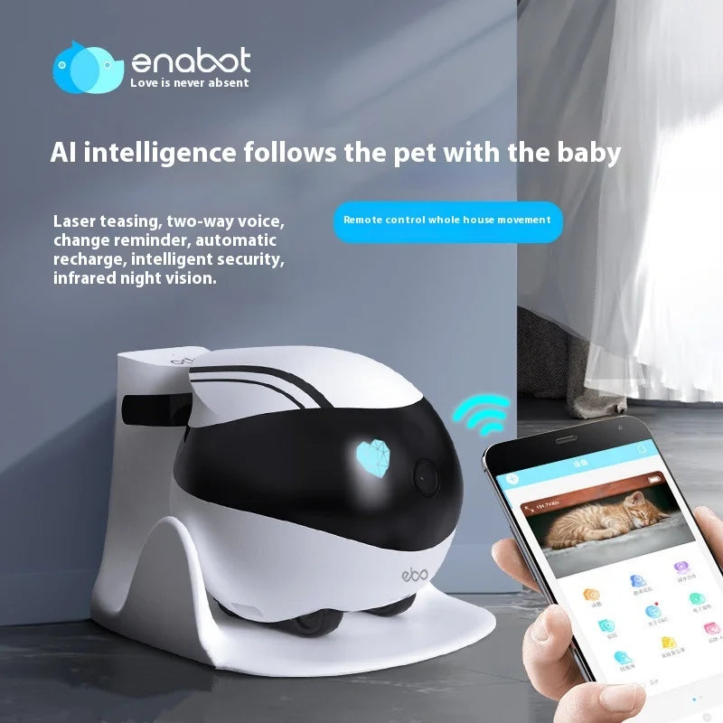 Intelligent Home Robot with 1080p Camera and Real-Time Monitoring