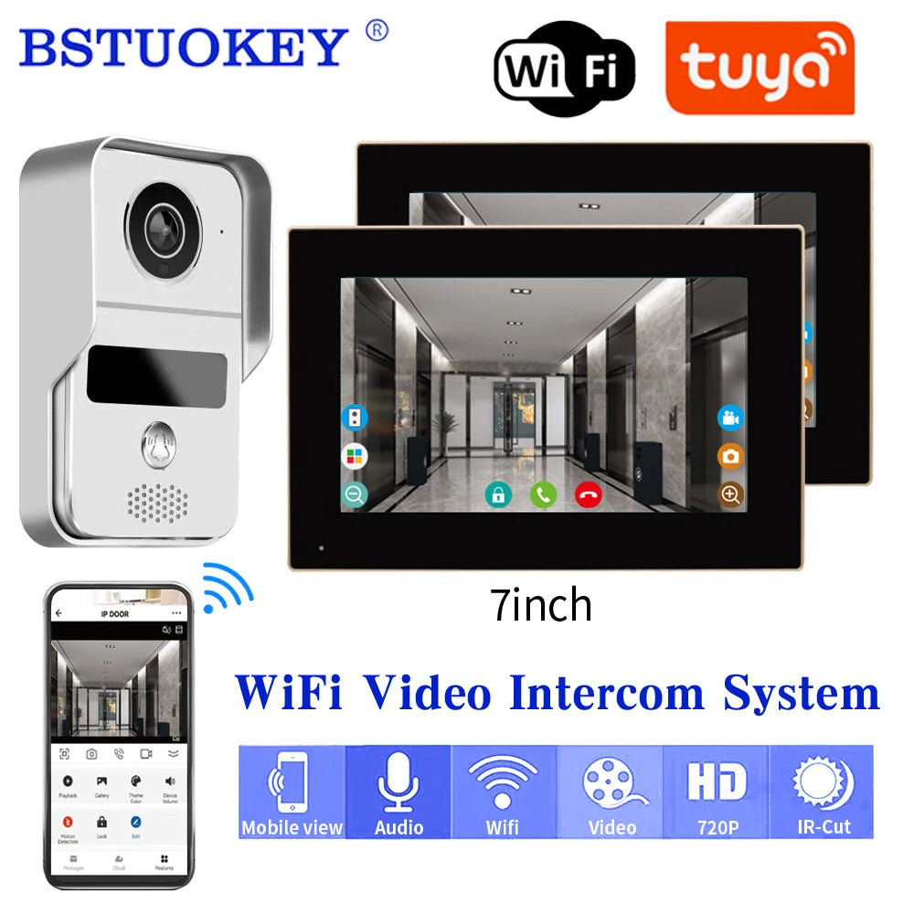1080P Wireless Doorbell Camera with App and Monitor