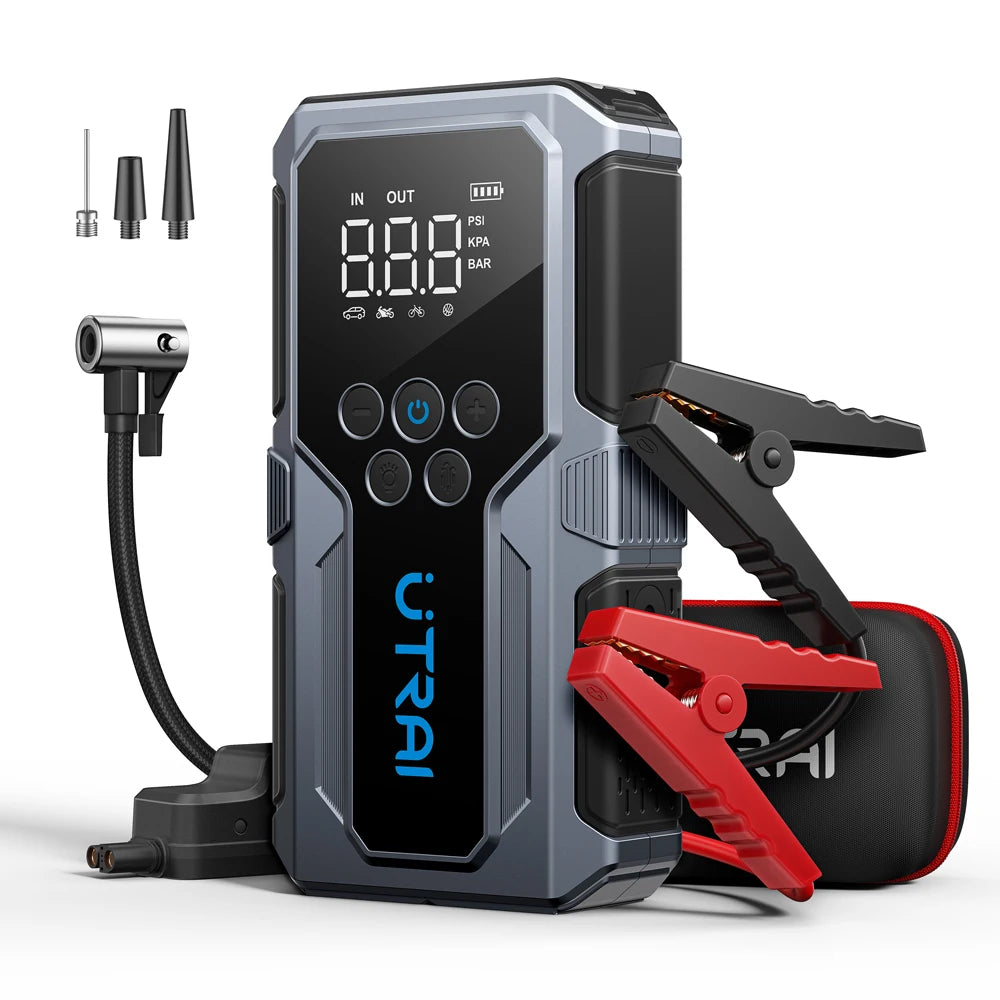 1500A Portable Car Jump Starter with 150PSI Air Pump