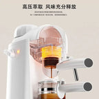 Portable Semi-Automatic Coffee Maker – Drip & Cold Brew Machine for Home or Small Office Red