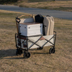 Heavy-Duty Collapsible Folding Wagon Cart – STC Black | All-Terrain Outdoor Utility Trolley