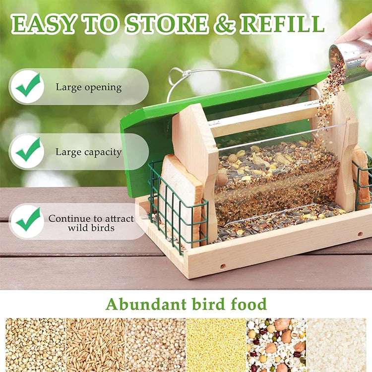 Durable Hanging Bird Feeder for Indoor or Outdoor Use Easy-Clean Stylish
