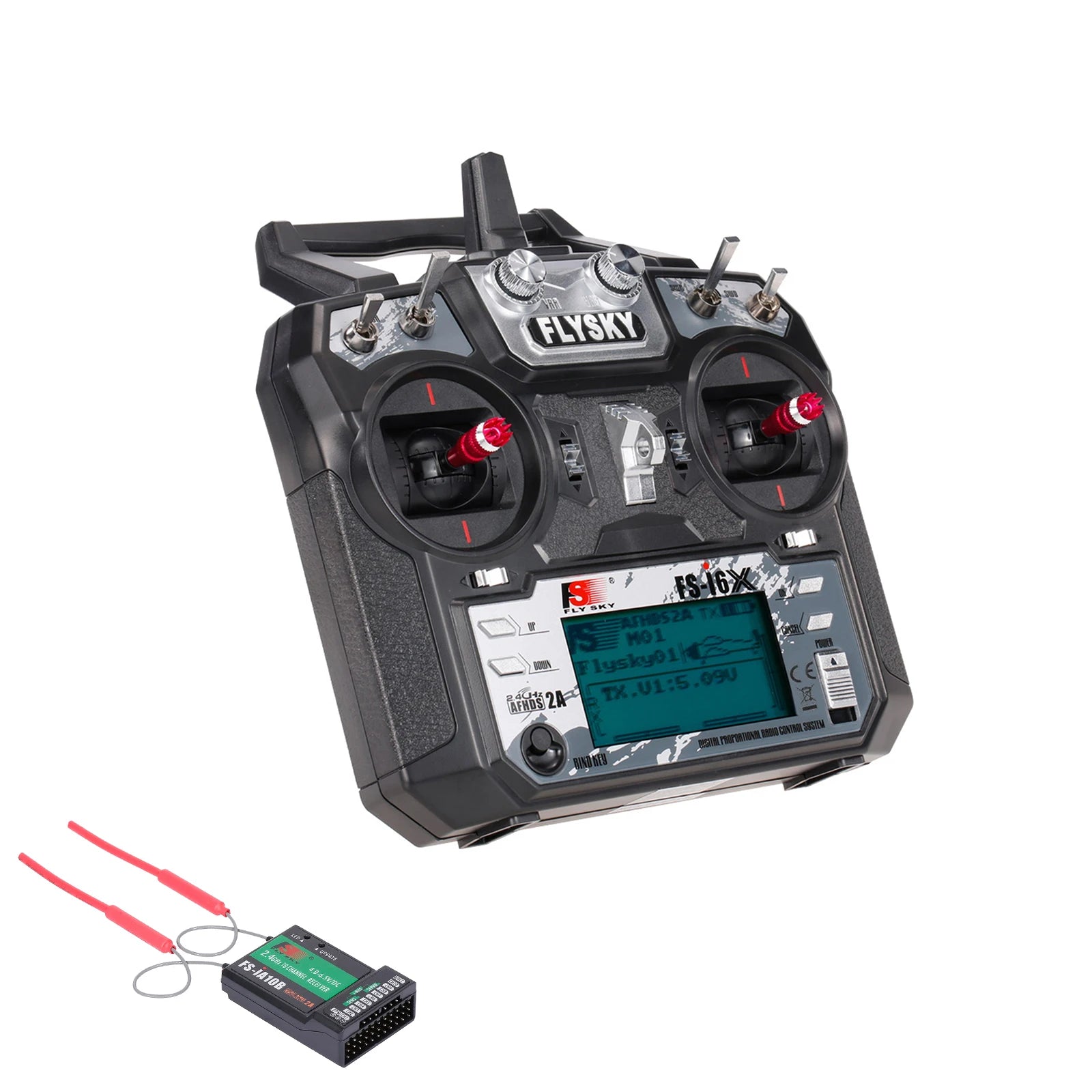 2.4GHz 10CH RC Transmitter with Long-Range Receiver Kit