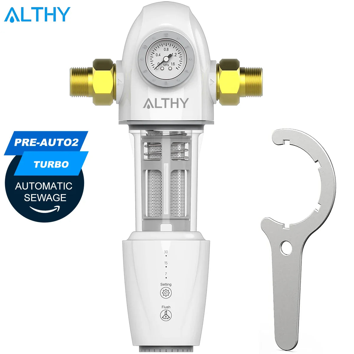 Full-Automatic Backwash Pre-Filter for Home Water System 5,000L/h
