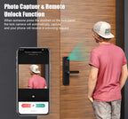 Smart Electronic Door Lock with Fingerprint, PIN, Card, App & Camera