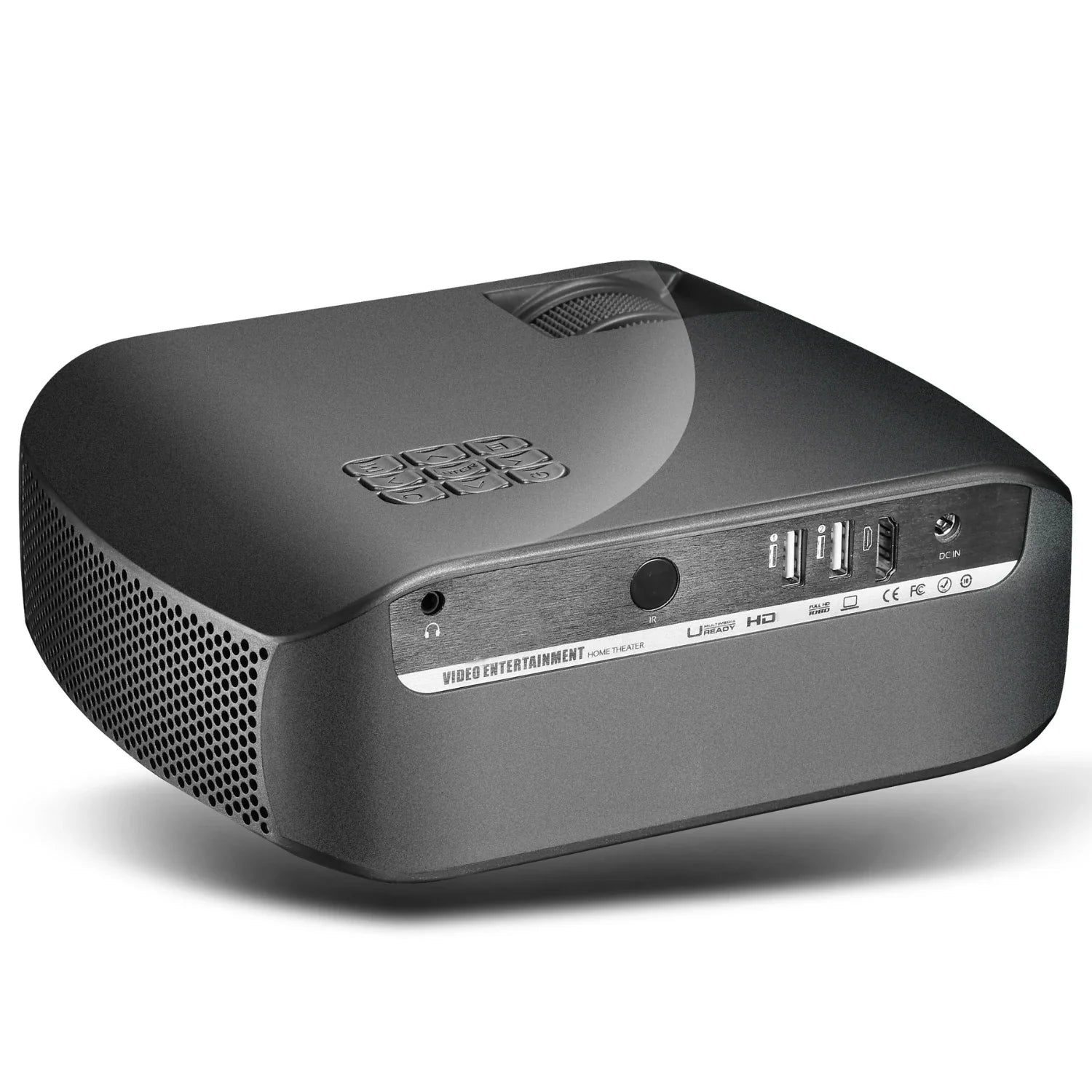 4K-Compatible Mini Home Cinema Projector with Screen Mirroring
