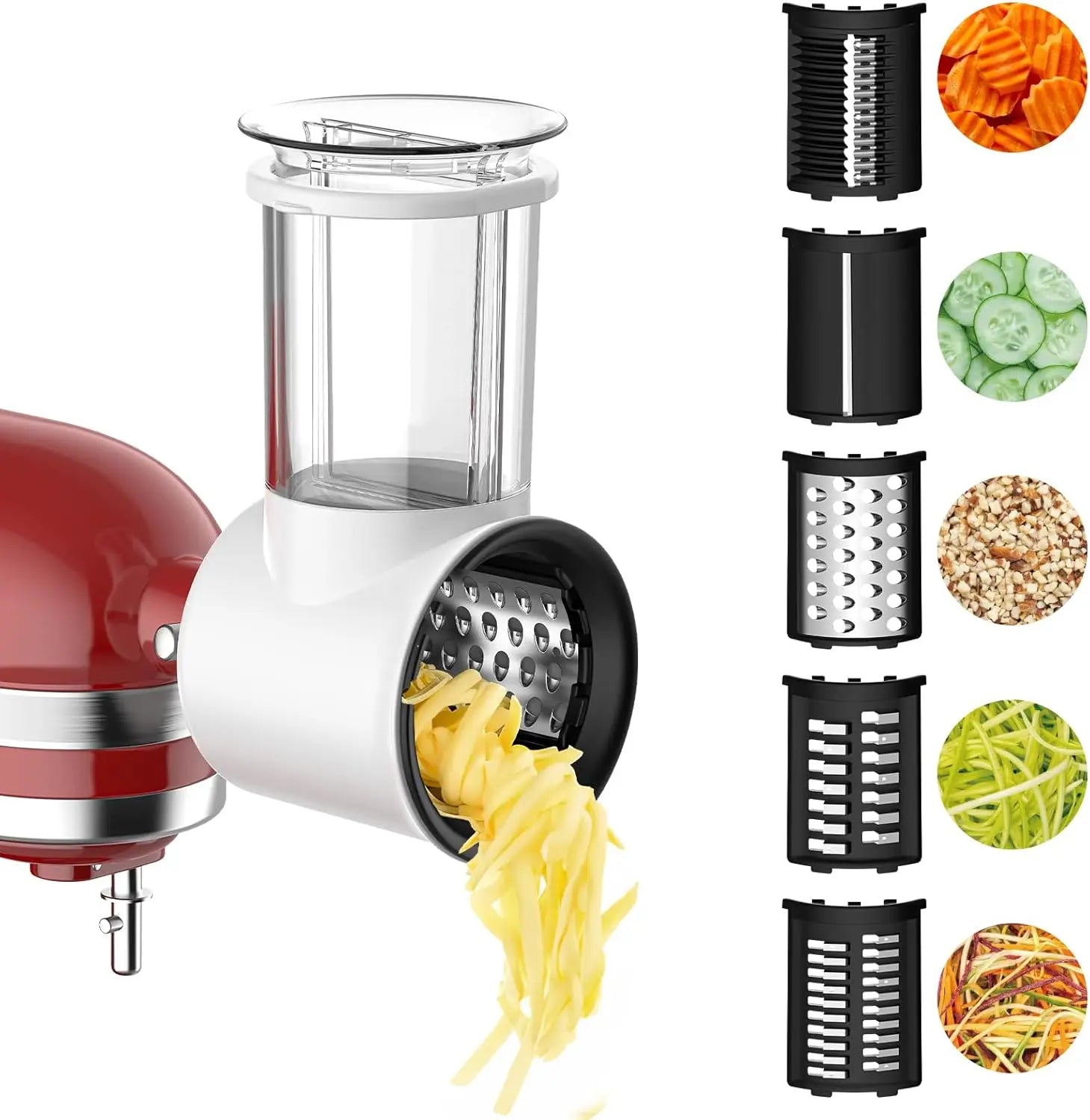 KitchenAid Stand Mixer Cheese Grater Attachment, 5 Blades