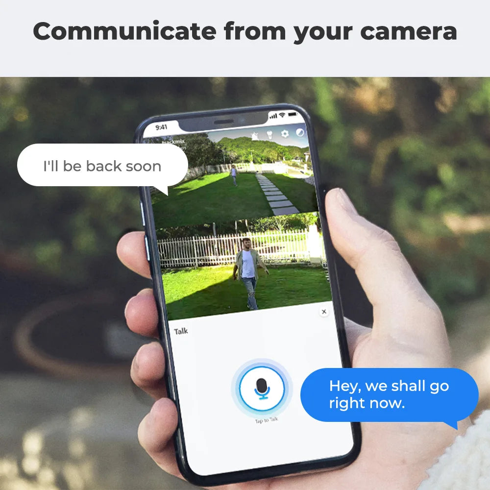 4K Outdoor Security Camera with 256GB Storage & AI Tracking