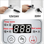 Multi-Function Travel Electric Kettle 0.8L Boil, Stew, Tea & Soup Maker for Car/Home Use