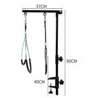 Black Grooming Arm with Support Strap for Pets