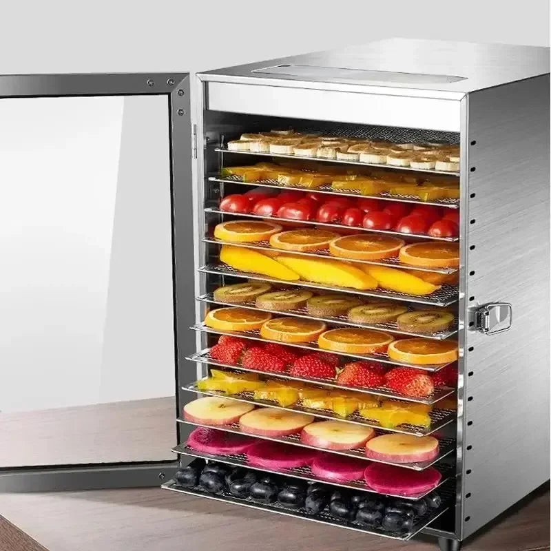 12-Layer Electric Food Dehydrator for Fruits, Vegetables & Meat