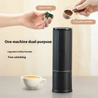 Portable Automatic Espresso Machine Stainless Steel Outdoor Travel Coffee Maker