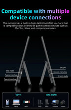 Wireless 15.6" LED Monitor – Full HD, USB-C, HDMI