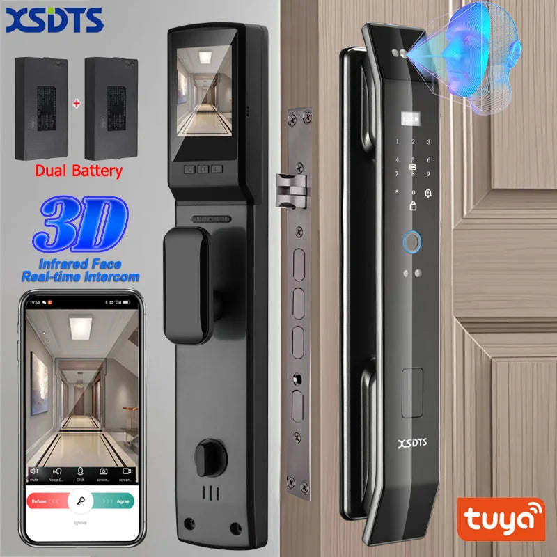 Intelligent Fingerprint & Password Electronic Door Lock