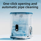 Portable Ice Maker with Self-Cleaning & Quick 9-Min Ice Making for Home Countertops