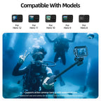 Waterproof Extendable Selfie Stick with Wireless Remote