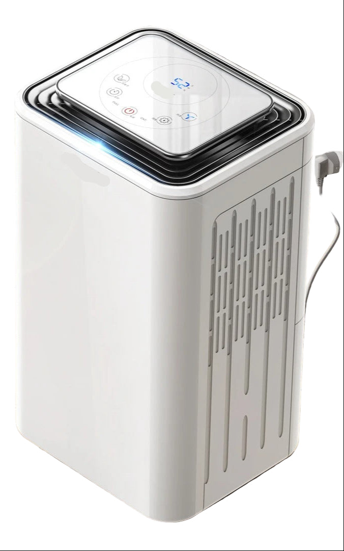Small Indoor Dehumidifier for Bedroom Closet and Office 90W 220V Blanc