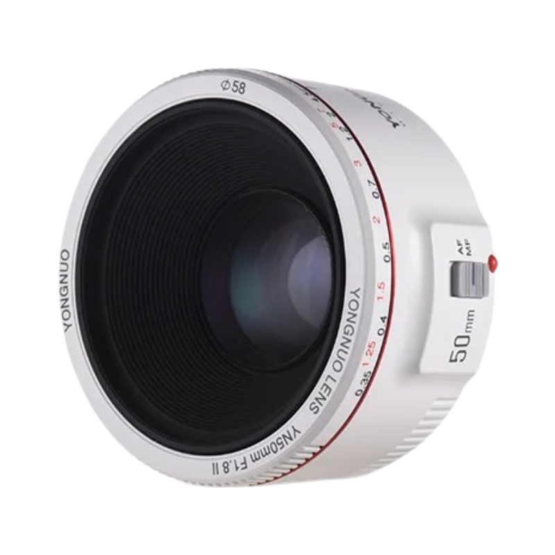 Canon-Compatible 50mm f/1.8 Lens with Accessories