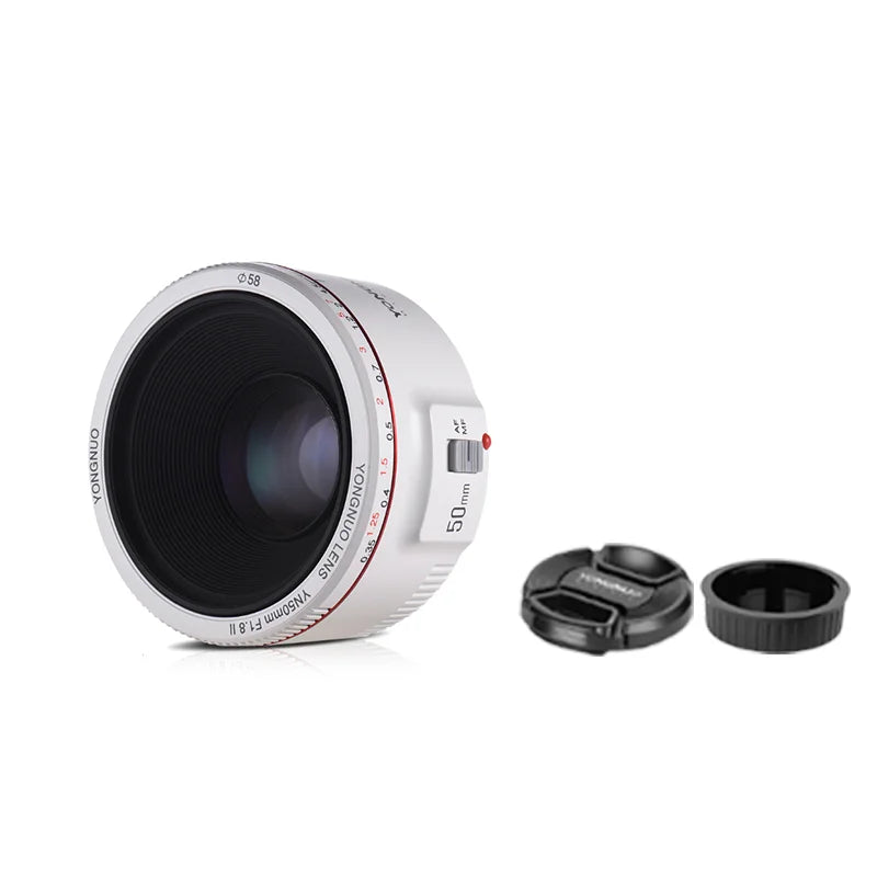 Canon-Compatible 50mm f/1.8 Lens with Accessories