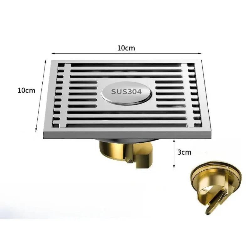 Stainless Steel Shower Floor Drain for Kitchen or Bathroom