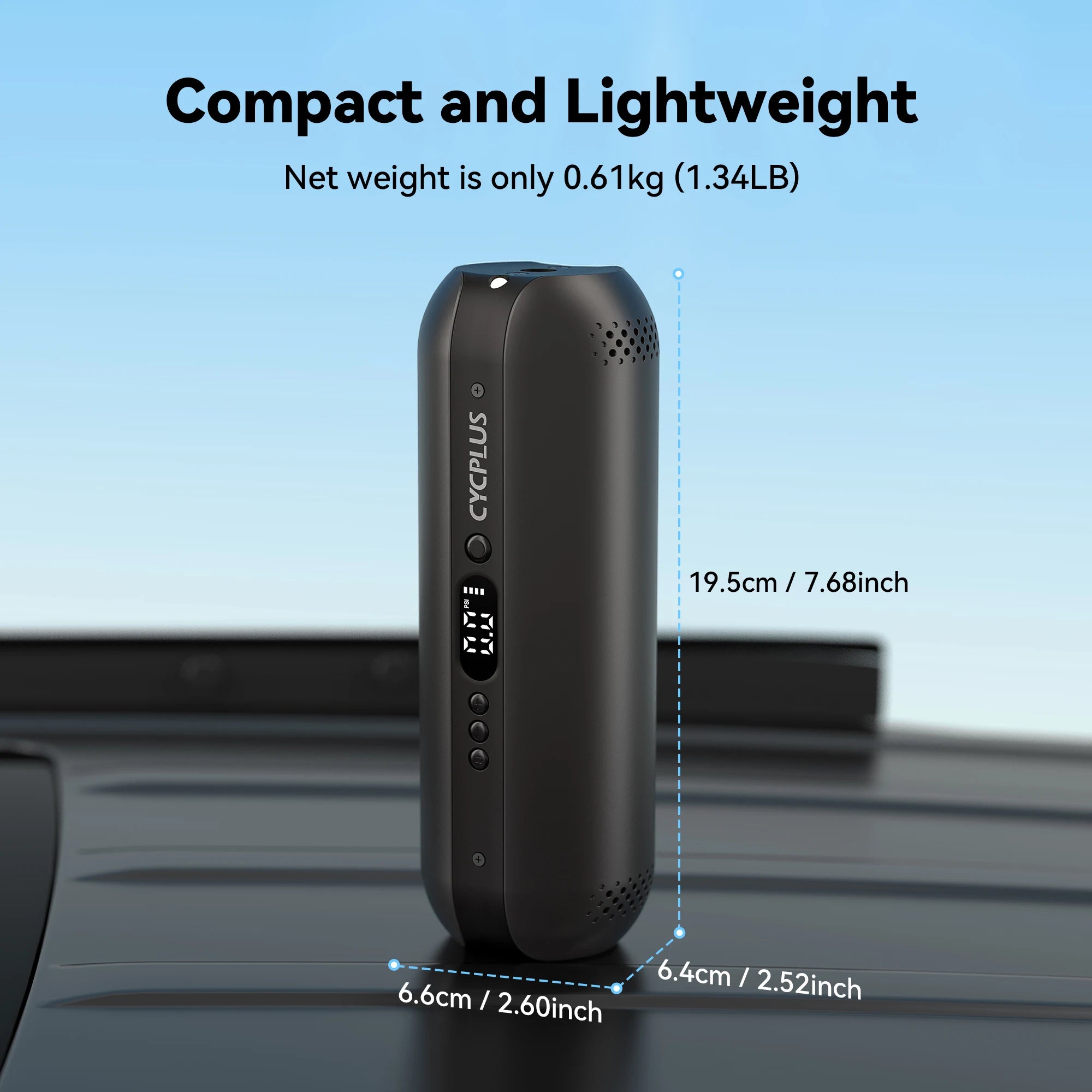 150PSI Rechargeable Air Pump Type-C Inflator for Car Bike