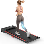 2-in-1 Under Desk Walking Pad Treadmill with Remote