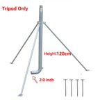 2" Long-Range Agricultural Sprinkler 360° Automatic Gear Drive, Heavy Duty Metal Rain Gun