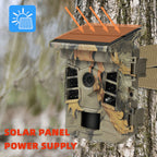 1080p Trail Camera with WiFi, Solar Power & 32MP Night Vision 0.3s Trigger, IP66 Waterproof