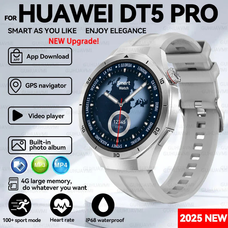 Waterproof Smartwatch 1.46" AMOLED, GPS, 4GB RAM, Bluetooth Call