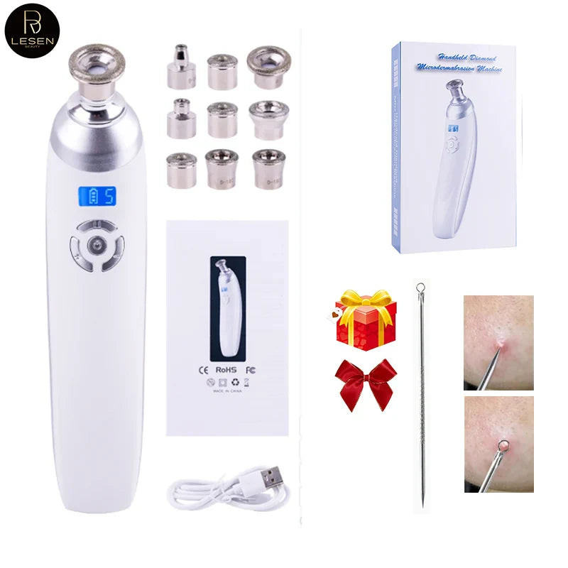 Skin Resurfacing & Blackhead Removal Tool with Microdermabrasion Head