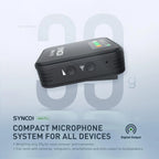 2-Transmitter Lavalier Mic with Real-Time Monitoring & Charging