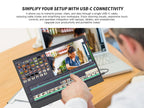 14" Portable Touchscreen Monitor 1080p IPS USB-C Display